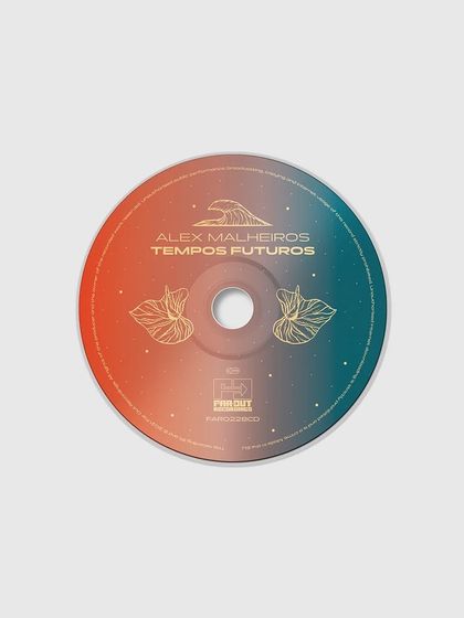 The CD design, featuring a simple, elegant gradient and line art that complements the main cover.