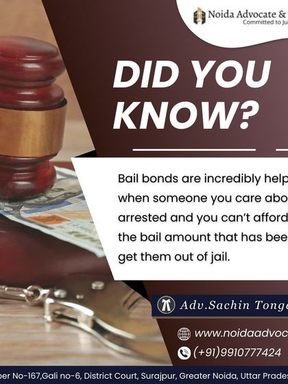 Did you know? Bail bonds are a helpful tool when you cannot afford to post the full bail amount set by the court.