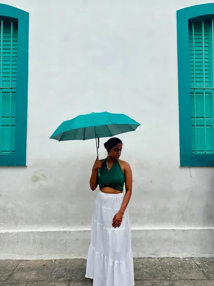 Our getaways also mean exploring charming places like Pondicherry. We wander through colorful French-style streets, finding perfect photo spots and making memories that are as vibrant as the walls.