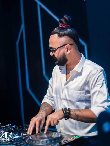 Another angle of me working the decks at Sunburn Union.