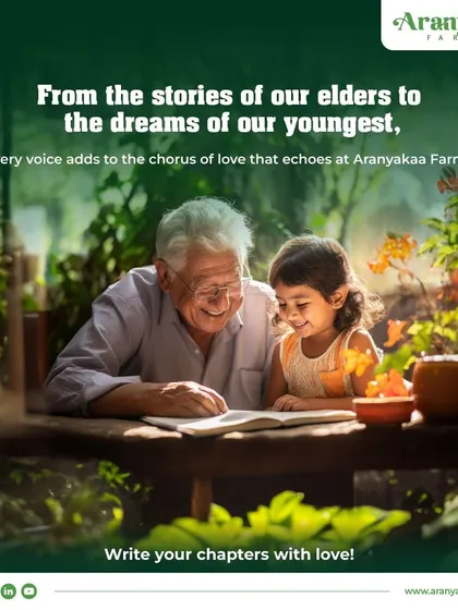 From the stories of our elders to the dreams of our youngest, every voice adds to the chorus of love that echoes at Aranyakaa Farms. I invite you to write your chapters with love.