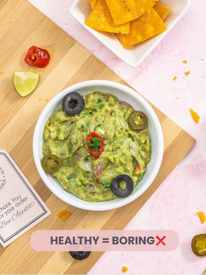 And who said healthy equals boring? My fresh, vibrant guacamole is packed with good fats and great flavour.