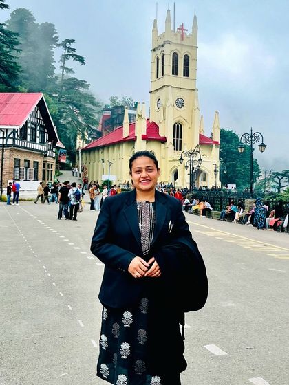 After a long day of arguments at the Himachal High Court in Shimla, taking a moment to appreciate the beauty of the Mall Road.