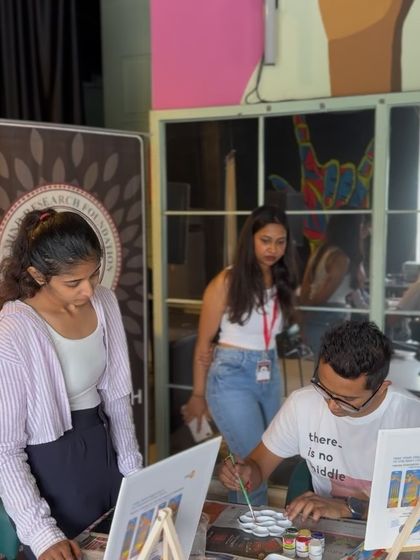 Another angle of me guiding a student. I love the one-on-one moments where I can offer encouragement.