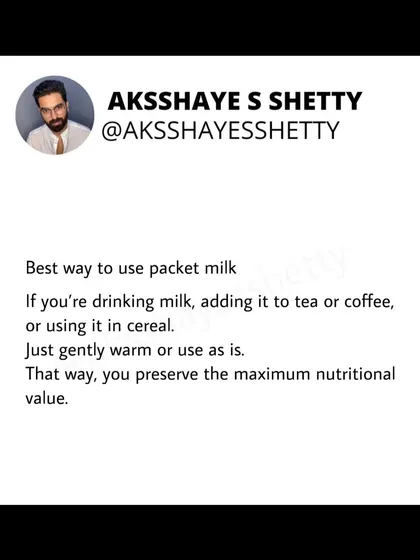 Pasteurised milk is already safe to drink. Overheating it can destroy heat-sensitive vitamins and lower its protein quality. Gently warming it is enough to preserve its maximum nutritional value.