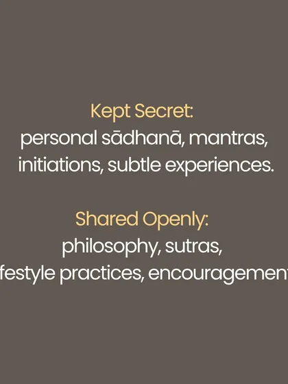 Why do secrets exist in yoga? It is not to exclude, but to protect. Certain truths and advanced methods can harm the unready, and silence is a necessary vessel for inner growth to mature. This series explains the sacred role of silence in protecting the practitioner from ego and ensuring that transmission happens only when the disciple is truly prepared.