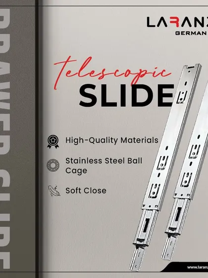 My telescopic slides ensure smooth and effortless operation for any drawer. They offer the ultimate in convenience and durability for your storage solutions.