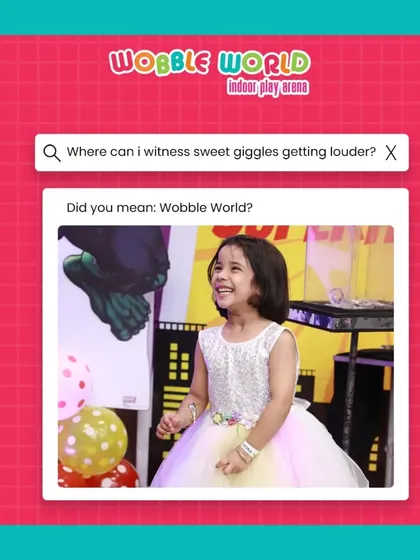 A young girl's face lit up with a huge smile. This is the place to witness sweet giggles getting louder.