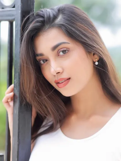 This is my signature 'barely-there' makeup style on actress Digangana Suryavanshi. The focus is on creating a natural, glowing complexion with subtle enhancements that feel light and look effortlessly beautiful for any photoshoot or daytime event.