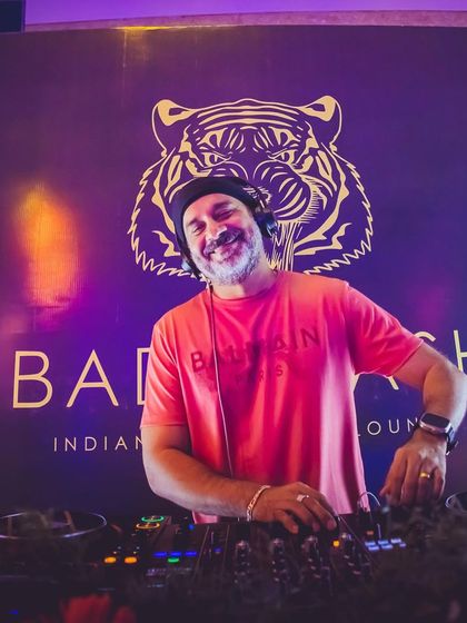 A smiling shot from the console at Badmaash, ready to bang out some Bollywood tunes.