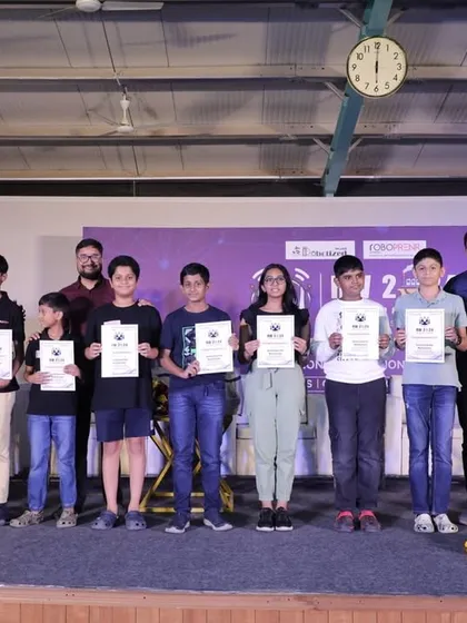 This group of proud students receives their certificates at RW2024, qualifying them for the national level. These competitions bring together brilliant young minds to solve real-world problems and step onto bigger stages, building future-ready skills along the way.