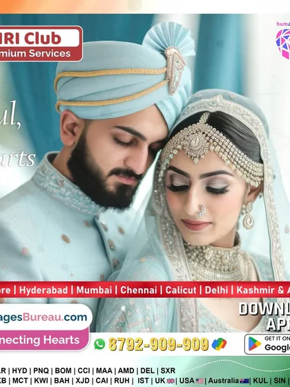 For my NRI Club clients, I bridge the distance to find a soulmate. This couple represents the goal: one soul and two hearts, connected by shared heritage no matter where they are in the world. I offer premium, confidential services for Indians living abroad.