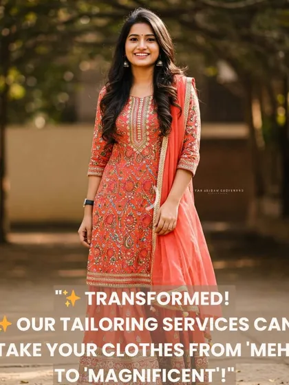 My tailoring service is about transformation. I can take any outfit that feels 'meh' and alter it to fit you perfectly, so you can wear your clothes with confidence.