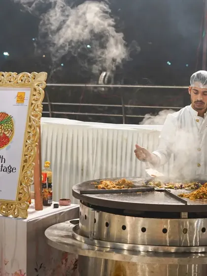 Our South Asian Stage, or live wok station, serves delicious flavours from all over Asia. The setup is professional, and the food is cooked to order, ensuring a fresh and personalized meal for each guest.