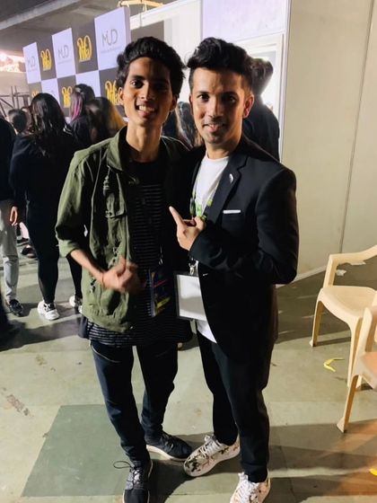 With the talented choreographer Mudassar Khan at the IIFA awards. I'm always learning from the best in the industry.