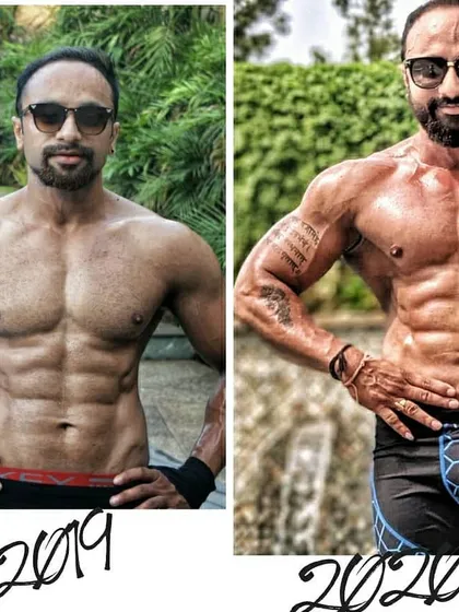 The proof is in the progress. This is my own transformation from 2019 to 2020, built with relentless training and the right nutrition. This journey taught me exactly what it takes to build a powerful physique.