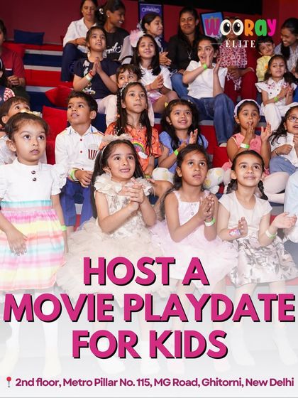 Host a private movie playdate in our exclusive kids' theatre. With plush, comfortable seating and a big screen, it's the perfect spot for a unique and fun gathering.