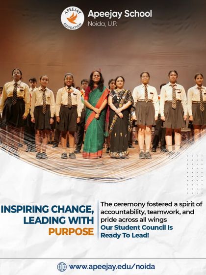 The Investiture Ceremony fosters a spirit of accountability, teamwork, and pride across all wings of the school. Our newly appointed Student Council stands ready to lead, inspiring positive change and upholding the values of our institution.