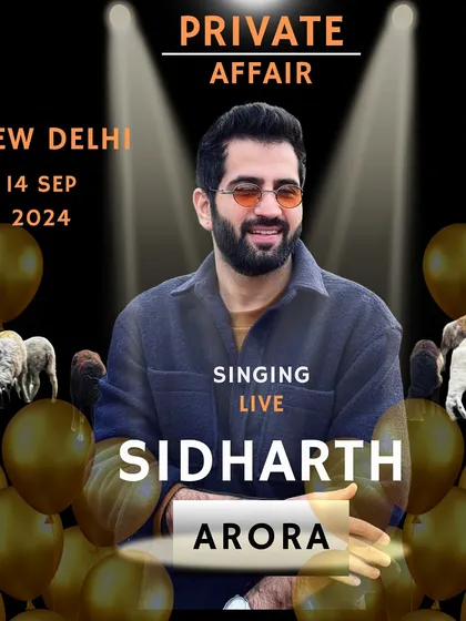 This poster for a private affair in New Delhi reflects the celebratory yet exclusive nature of the events I cater to.