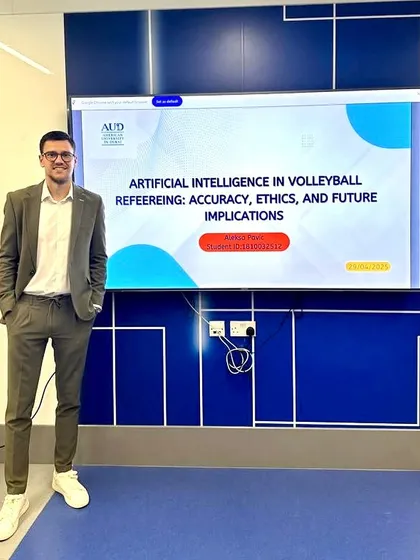 My passion for volleyball goes beyond the court. I am proud to have completed my postgraduate thesis on the role of Artificial Intelligence in volleyball refereeing, blending my love for the sport with a commitment to innovation and deep, analytical understanding.