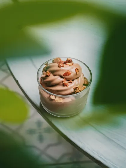 Some memories melt slowly, like this chocolate gelato. A swirl of nostalgia topped with crunchy little surprises.
