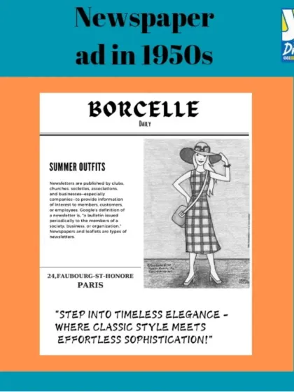 A throwback to the 1950s. This project teaches students how to create a vintage newspaper ad, combining illustration with classic layout and design principles.