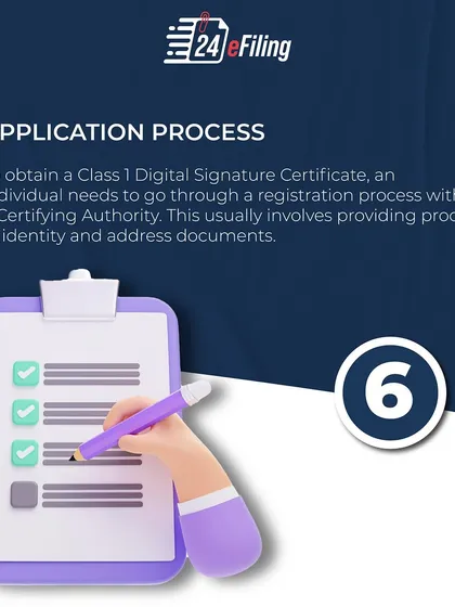 Obtaining a Class 1 DSC involves a straightforward registration process with a Certifying Authority. We handle the application for you, which includes submitting the required proof of identity and address documents.
