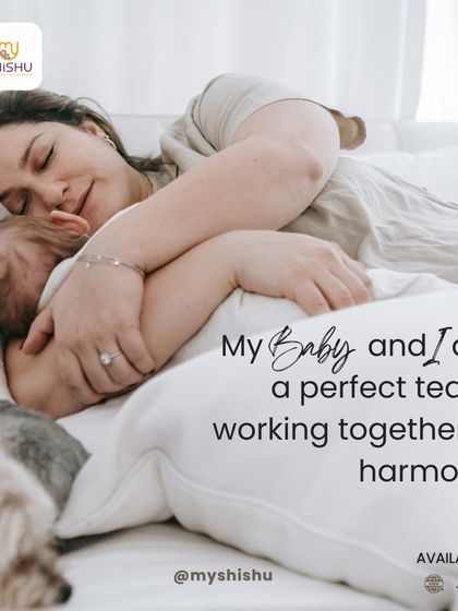 My baby and I are a perfect team. This quote captures the beautiful harmony and unspoken connection between a mother and her child.