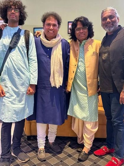 Another photo from our backstage chronicles at The Westin. It's always a pleasure to collaborate with such fine musicians.