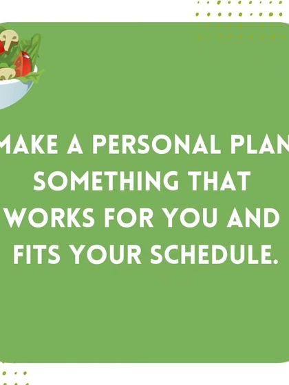 I help you create a personal meal plan that fits your schedule. This makes it easier to stay on track without adding more stress to your life.