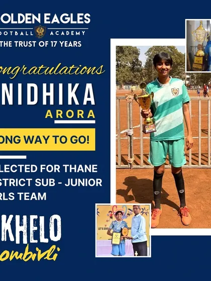 A huge congratulations to Nidhika Arora for being selected for the Thane District Sub-Junior Girls Team. She started with us at age 10, and her journey is an inspiration to all our players.