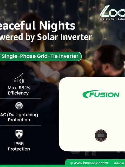 The CAML 6kW On-Grid Inverter allows you to power your home with smart, sustainable energy directly from the sun. It offers high-efficiency performance, seamless grid integration, and a compact, durable design.