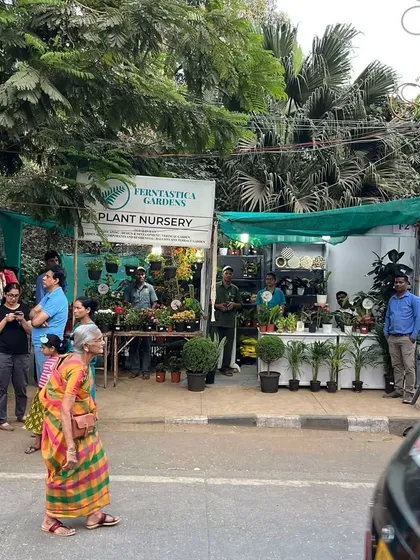 Another shot of our stall at the Chembur Festival. It's always a pleasure to bring a selection of our best plants out for everyone to see and to be a part of local festivities.