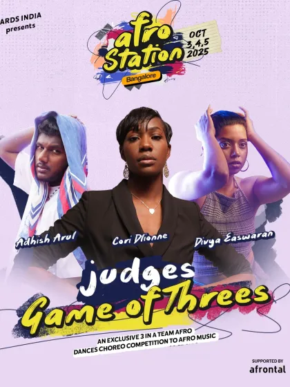 The judges for the 'Game of Threes' Afro Styles Choreo Competition are here. Let's welcome them.
