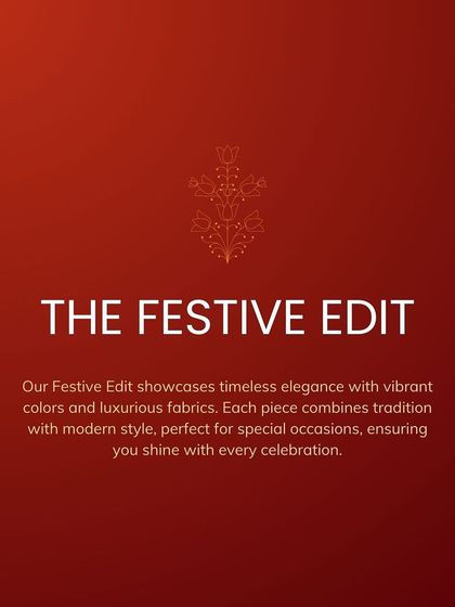 Celebrate in style with my Festive Edit, featuring the GULZAR collection. Timeless elegance, vibrant colors, and luxurious fabrics.