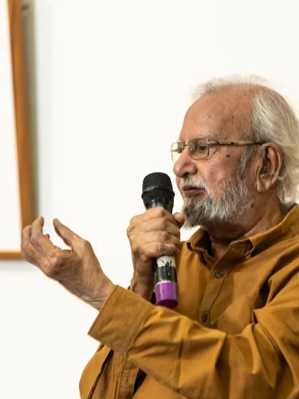 A belated birthday wish for artist Gulammohammed Sheikh, a key figure in Indian art.