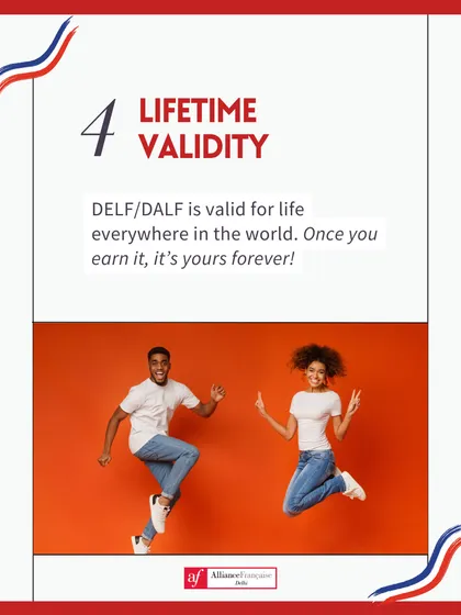 One of the best things about the DELF/DALF diploma is its lifetime validity. Once you earn this official French language certificate, it is yours forever, a permanent and valuable addition to your academic and professional profile.