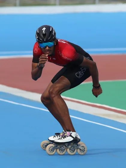 Here is India's fastest skater, Dhanush Babu, in full flight. We are proud to be associated with elite athletes who embody the spirit of a champion. His focus and speed are an inspiration to everyone at our academy.