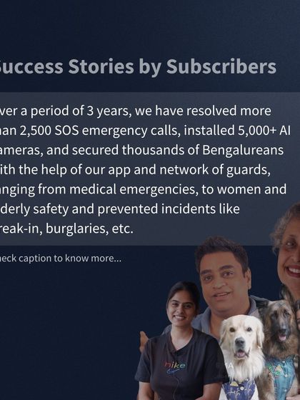 Our success stories, highlighted in CXO Today. In three years, we have resolved over 2,500 SOS calls and installed 5,000+ AI cameras, preventing incidents from burglaries to medical emergencies.
