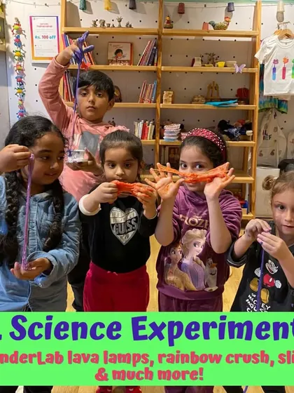 Another shot of our slime-making station, a guaranteed hit at any playdate or birthday party.