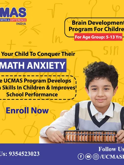 Help your child conquer their math anxiety. The UCMAS program develops math skills in children and improves school performance, turning fear into confidence.
