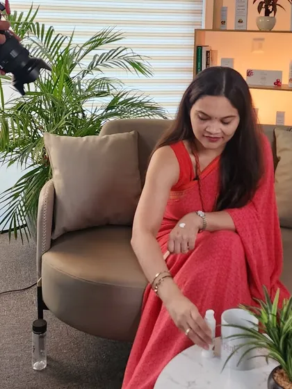 A behind-the-scenes look from a recent podcast recording where we discussed skin, health, and the simple things that make a big difference. I enjoy sharing what I've learned over the years.