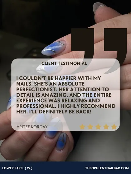 "She's an absolute perfectionist." It's true, I am. I believe every detail matters when it comes to your nails.