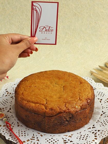 Celebrate Raksha Bandhan by sharing joy, not sugar. This healthy vanilla cake is a delicious treat that is kind to your health and your taste buds.