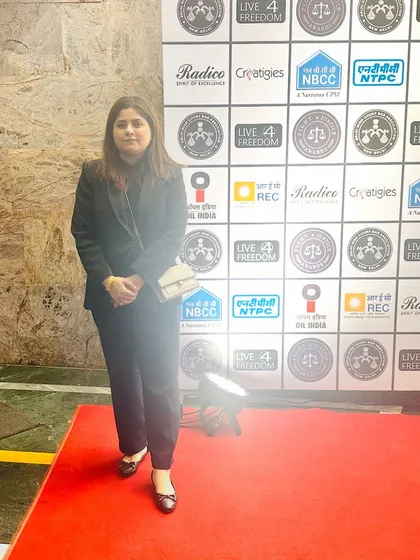 A photo from the red carpet at the "Fight for Justice" awards event. It was an honor to be part of this celebration of resilience.