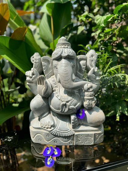Greenhouse - Handcrafted Stone Sculpture & Decor Ganesha: The Remover of Obstacles photo 14