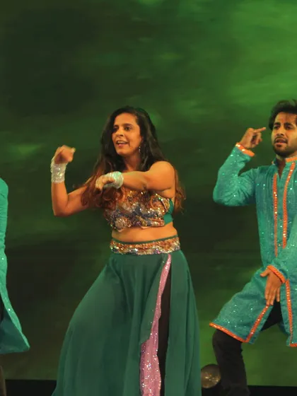 A powerful, high-energy move from our Bollywood fusion piece. This shows the dynamic and expressive style we bring to our stage performances.