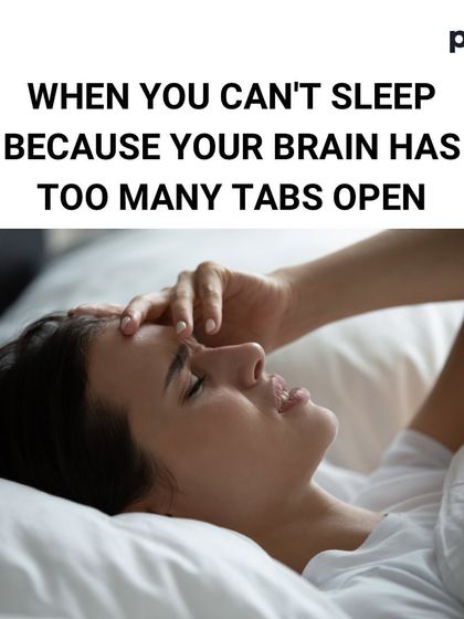 The struggle is real. That feeling when you can't sleep because your brain has too many tabs open. A common issue that affects recovery and health.