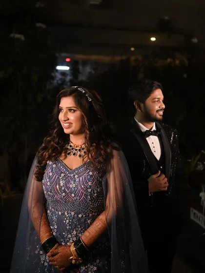 A beautiful portrait of the couple, ready to celebrate their new beginning.