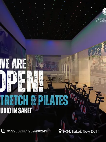 Our spinning room is ready for you. We are open in Saket, offering a range of classes from Pilates to high-intensity spinning.